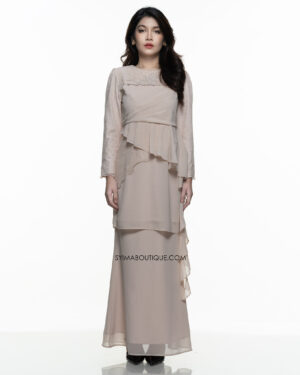 BAJU KURUNG / KURUNG MODEN / BAJU TUNANG / BAJU NIKAH / CREAM