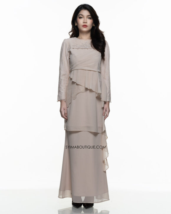 BAJU KURUNG / KURUNG MODEN / BAJU TUNANG / BAJU NIKAH / CREAM