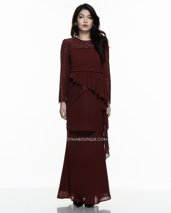 BAJU KURUNG / KURUNG MODEN / BAJU TUNANG / BAJU NIKAH / RICH BROWN