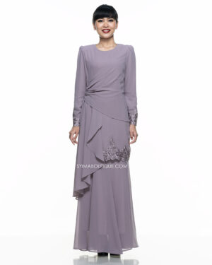 BAJU KURUNG / KURUNG MODEN / BAJU TUNANG / BAJU NIKAH / DUSTY PURPLE