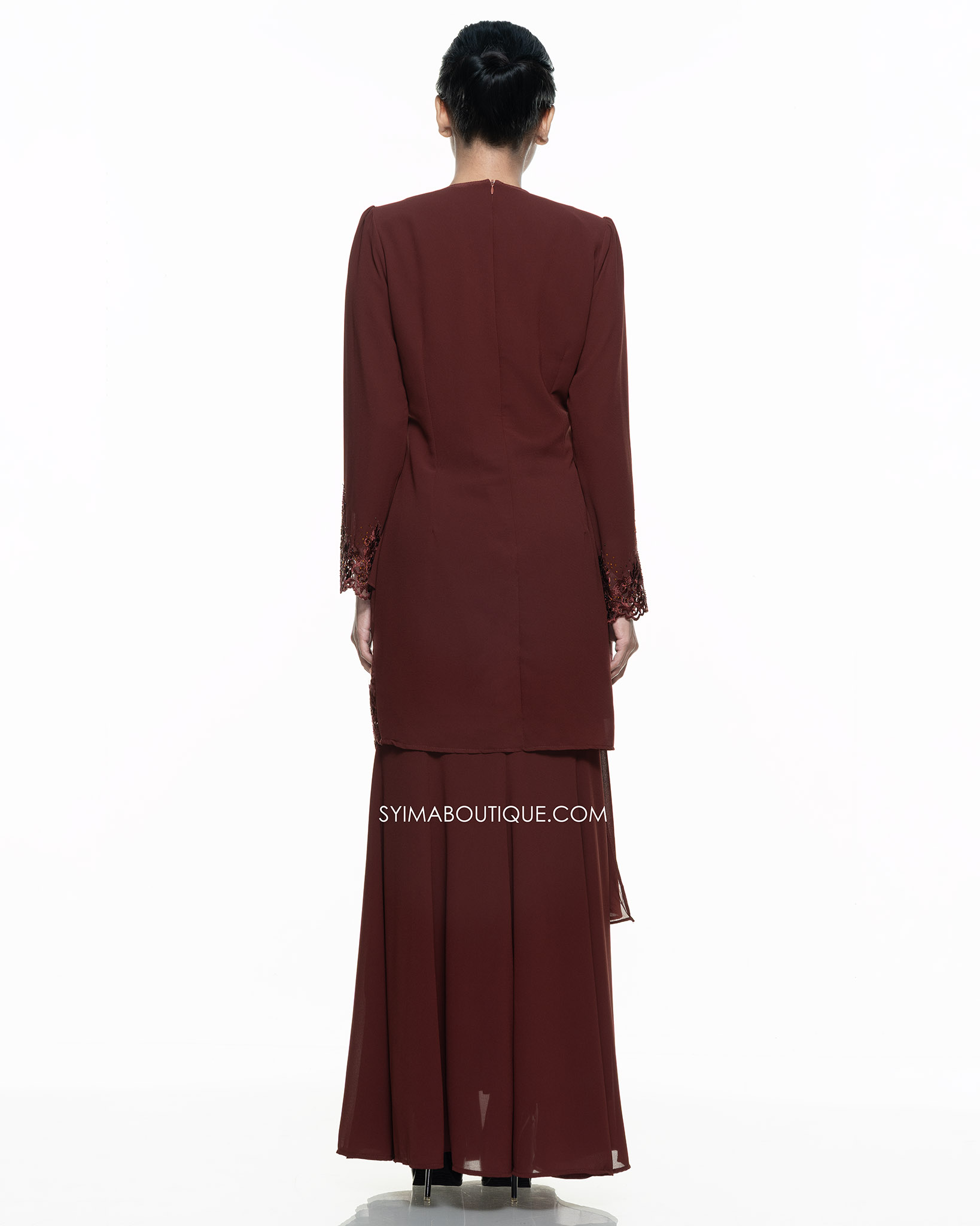BAJU KURUNG / KURUNG MODEN / BAJU TUNANG / BAJU NIKAH / RICH BROWN - Image 2