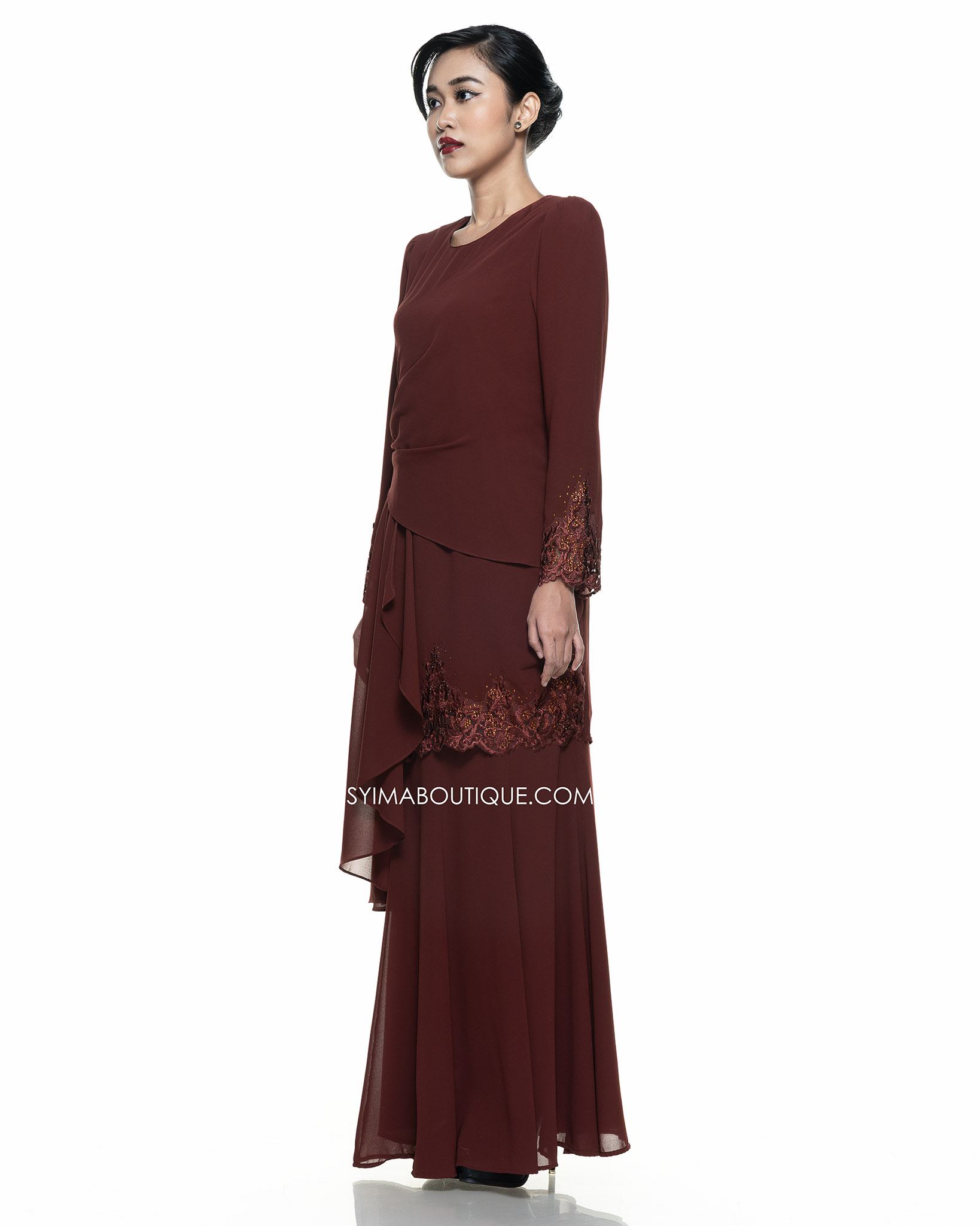 BAJU KURUNG / KURUNG MODEN / BAJU TUNANG / BAJU NIKAH / RICH BROWN - Image 4